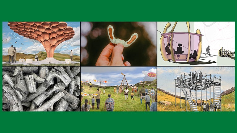Six artistic impressions of possible Sycamore Gap artistic projects
